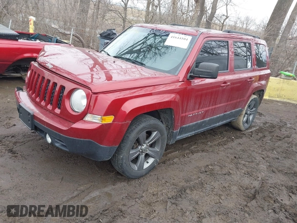 2014 Jeep Patriot Latitude with VIN 1C4NJPFA6ED856768, listed as a IAAI auction lot 41644104 with 133,287 mi miles and . Bid and sale history available at carsss.com. Image 2.