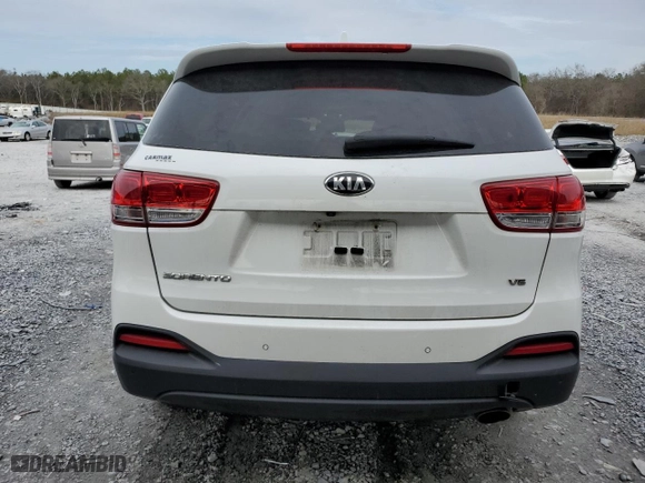 2016 Kia Sorento LX with VIN 5XYPG4A55GG120652, listed as a Copart auction lot 44760705 with 172,170 mi miles and Salvage Title. Bid and sale history available at carsss.com. Image 6.