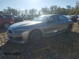 2025 BMW 8 Series M850i with VIN WBAGV8C03SCS52916, listed as a Copart auction lot 74874544 with 3,034 mi miles and Non Repairable. Bid and sale history available at carsss.com. Image 1.