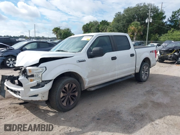 2017 Ford F-150 XL with VIN 1FTEW1CF6HFA51201, listed as a IAAI auction lot 38205513 with 313,459 mi miles. Bid and sale history available at carsss.com. Image 2.