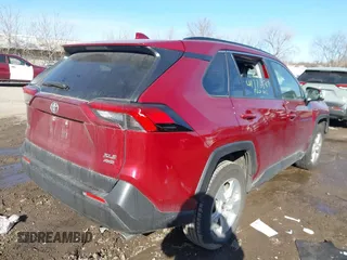2019 Toyota RAV4 XLE with VIN JTMP1RFV9KD038616, listed as a IAAI auction lot 41776547 with 111,576 mi miles. Bid and sale history available at carsss.com. Image 3.