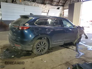 2021 Mazda CX-9 Touring with VIN JM3TCBCY2M0517749, listed as a Copart auction lot 42396215 with 46,768 mi miles and Salvage Title. Bid and sale history available at carsss.com. Image 3.
