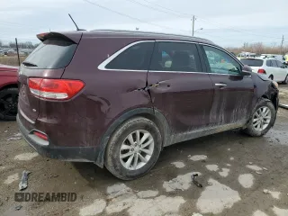 2017 Kia Sorento LX with VIN 5XYPG4A37HG223300, listed as a Copart auction lot 46093865 with 66,858 mi miles and Salvage Title. Bid and sale history available at carsss.com. Image 3.