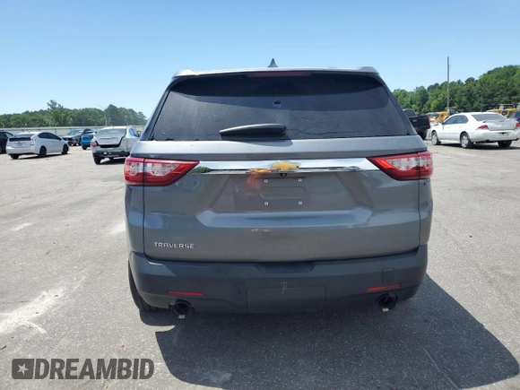 2020 Chevrolet Traverse LS with VIN 1GNERFKW8LJ139668, listed as a Copart auction lot 57996795 with 132,453 mi miles and Salvage title. Bid and sale history available at DreamBid. Image 6.