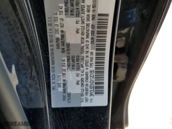 2016 Scion iA with VIN 3MYDLBZVXGY120165, listed as a Copart auction lot 62765584 with 0 mi miles and Salvage Title. Bid and sale history available at carsss.com. Image 12.