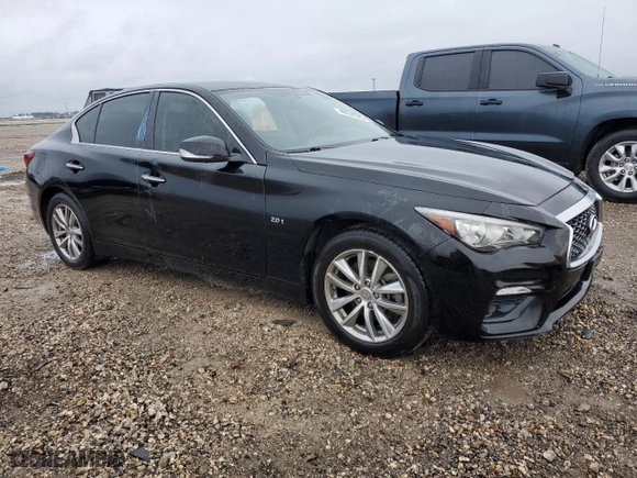 2018 Infiniti Q50 2.0t LUXE with VIN JN1CV7AP4JM241592, listed as a Copart auction lot 46534245 with NaN miles and Clean Title. Bid and sale history available at carsss.com. Image 4.
