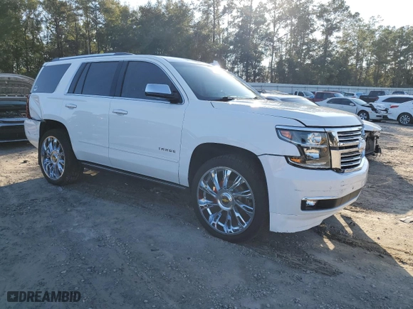 2018 Chevrolet Tahoe Premier with VIN 1GNSCCKC0JR318956, listed as a Copart auction lot 85115564 with 0 mi miles and Salvage Title. Bid and sale history available at carsss.com. Image 4.