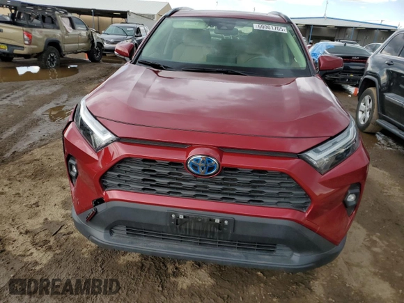 2024 Toyota RAV4 Hybrid XLE Premium z VIN JTMB6RFV5RD127315, wystawiony jako Copart lot #60001705 z przebiegiem 11 454 mil mil oraz Szkoda całkowita • Salvage title. Historia ofert i sprzedaży dostępna na DreamBid. Obrazek 5.