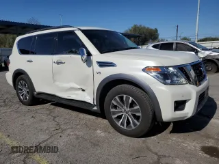 2019 Nissan Armada SL z VIN JN8AY2NDXK9087199, wystawiony jako Copart lot #56715045 z przebiegiem 56 930 mil mil oraz Szkoda całkowita • Salvage title. Historia ofert i sprzedaży dostępna na DreamBid. Obrazek 4.