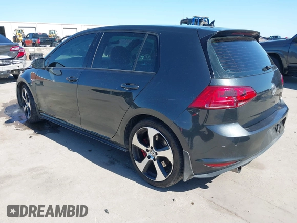 2017 Volkswagen Golf GTI S with VIN 3VW447AU1HM049147, listed as a IAAI auction lot 41775702 with 70,100 mi miles. Bid and sale history available at carsss.com. Image 3.
