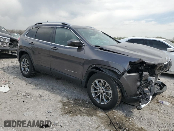 2020 Jeep Cherokee Latitude Plus with VIN 1C4PJMLB7LD554861, listed as a Copart auction lot 52379475 with 59,556 mi miles and Salvage Title. Bid and sale history available at DreamBid. Image 4.