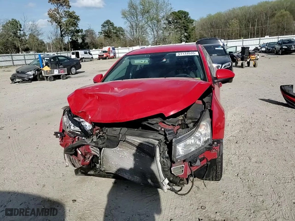 2015 Chevrolet Cruze LT with VIN 1G1PC5SB5F7298670, listed as a Copart auction lot 51133535 with 142,189 mi miles and Salvage Title. Bid and sale history available at carsss.com. Image 10.