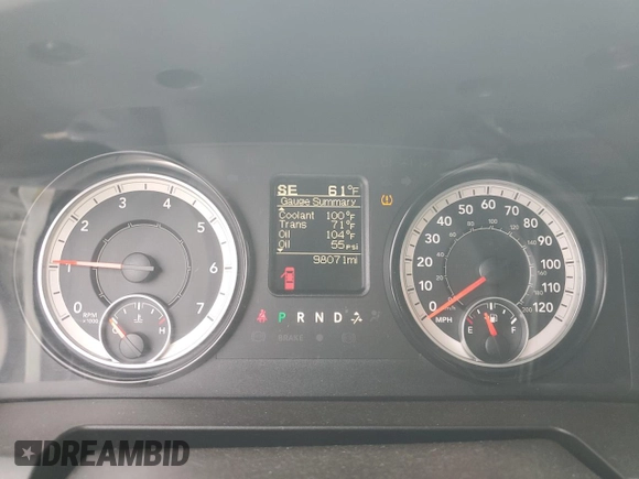 2017 Ram 2500 Tradesman with VIN 3C6UR5CJ0HG570765, listed as a Copart auction lot 89094255 with 98,071 mi miles and Salvage title. Bid and sale history available at DreamBid. Image 9.
