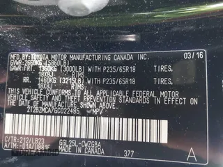 2016 Lexus RX 350 с VIN 2T2BZMCA7GC022485, выставлен на аукционе IAAI как лот 42273946 с пробегом 113 217 миль миль и . История ставок и продаж доступна на DreamBid. Изображение 9.