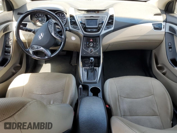2014 Hyundai Elantra Limited z VIN 5NPDH4AE1EH479549, wystawiony jako Copart lot #60699185 z przebiegiem 175 788 mil mil oraz Czysty tytuł • Clean title. Historia ofert i sprzedaży dostępna na DreamBid. Obrazek 8.