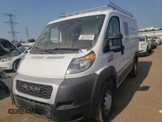 2021 Ram ProMaster Cargo with VIN 3C6LRVNG8ME567227, listed as a Copart auction lot 68293524 with 37,921 mi miles and Salvage Title. Bid and sale history available at DreamBid. Image 1.