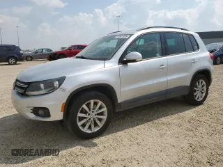 2014 Volkswagen Tiguan Trendline with VIN WVGJV3AX7EW553019, listed as a Copart auction lot 64861305 with 224,582 mi miles and Salvage title. Bid and sale history available at DreamBid. Image 1.