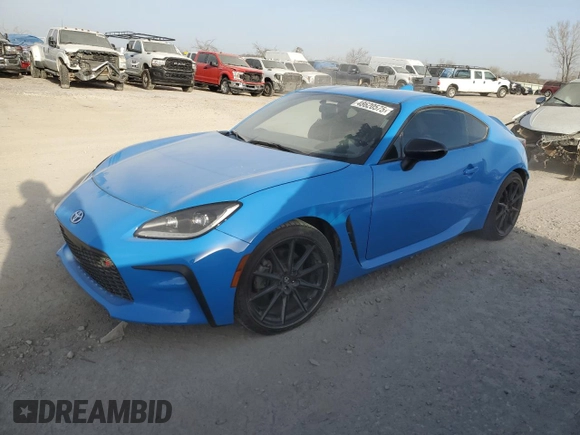 2022 Toyota GR86 Premium with VIN JF1ZNBE18N9751894, listed as a Copart auction lot 48620575 with 50,709 mi miles and Salvage Title. Bid and sale history available at carsss.com. Image 1.