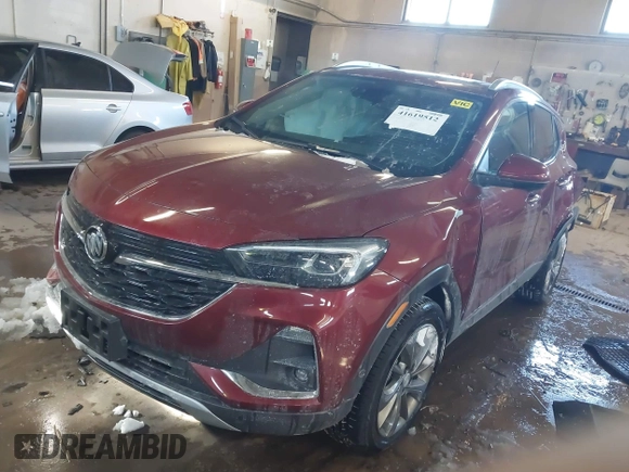 2022 Buick Encore GX Essence with VIN KL4MMGSL8NB147713, listed as a IAAI auction lot 41619512 with 15,210 mi miles. Bid and sale history available at carsss.com. Image 17.