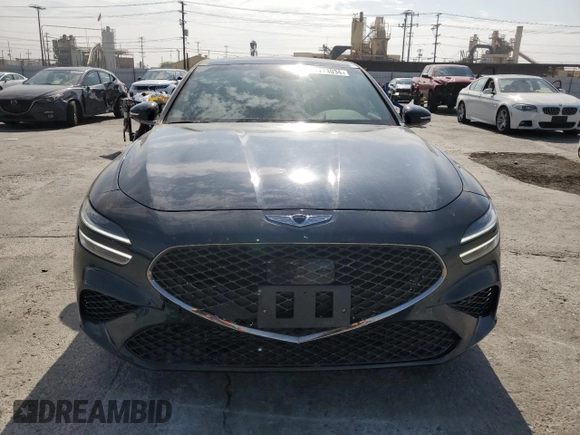 2022 Genesis G70 3.3T with VIN KMTG54TE2NU082023, listed as a Copart auction lot 74774034 with 17,411 mi miles and Salvage Title. Bid and sale history available at carsss.com. Image 5.