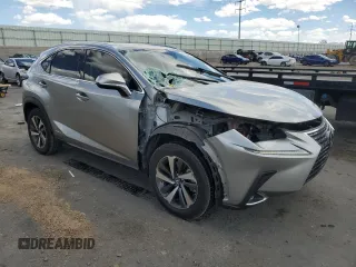 2021 Lexus NX 300h with VIN JTJGJRDZ9M2164377, listed as a Copart auction lot 55163065 with 86,119 mi miles and Salvage title. Bid and sale history available at DreamBid. Image 4.