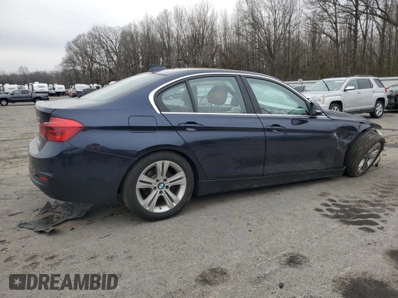 2017 BMW 3 Series 330i xDrive with VIN WBA8D9G38HNU61518, listed as a Copart auction lot 46926105 with 184,525 mi miles and Salvage Title. Bid and sale history available at carsss.com. Image 3.