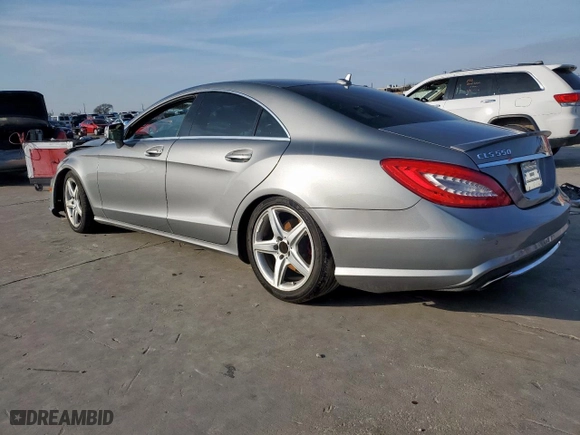 2014 Mercedes-Benz CLS-Class CLS 550 with VIN WDDLJ9BB9EA100098, listed as a Copart auction lot 88949975 with 89,764 mi miles and Salvage Title. Bid and sale history available at carsss.com. Image 2.