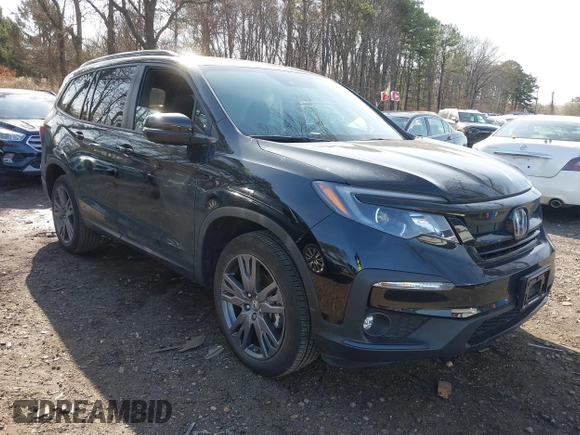 2022 Honda Pilot Sport with VIN 5FNYF6H37NB086970, listed as a IAAI auction lot 41904244 with 18,533 mi miles. Bid and sale history available at carsss.com. Image 1.