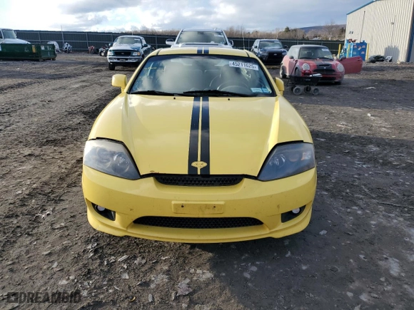 2006 Hyundai Tiburon GT with VIN KMHHN65F96U206869, listed as a Copart auction lot 45211625 with 117,415 mi miles and Salvage Title. Bid and sale history available at carsss.com. Image 5.