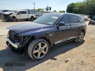 2024 Genesis GV80 with VIN KMUHCESC9RU197445, listed as a Copart auction lot 58260184 with Not Provided miles and Salvage Title. Bid and sale history available at DreamBid. Image 1.