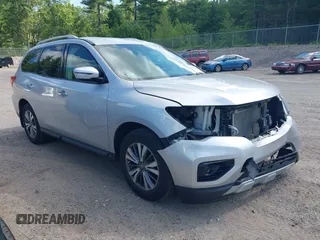 2018 Nissan Pathfinder SV z VIN 5N1DR2MM1JC616205, wystawiony jako IAAI lot #42536607 z przebiegiem 117 198 mil mil oraz . Historia ofert i sprzedaży dostępna na DreamBid. Obrazek 1.