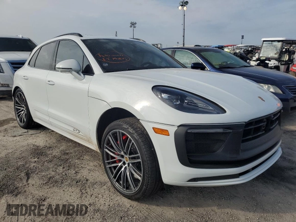2023 Porsche Macan GTS with VIN WP1AF2A59PLB56053, listed as a Copart auction lot 76335744 with Not provided miles and Salvage title. Bid and sale history available at DreamBid. Image 4.