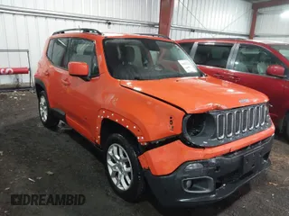 2017 Jeep Renegade Latitude with VIN ZACCJBBB0HPF13775, listed as a IAAI auction lot 41822710 with 87,804 mi miles. Bid and sale history available at carsss.com. Image 1.