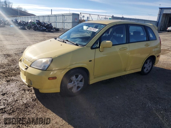 2003 Suzuki Aerio SX with VIN JS2RD41H635200160, listed as a Copart auction lot 86822934 with 111,721 mi miles and Non Repairable. Bid and sale history available at DreamBid. Image 1.