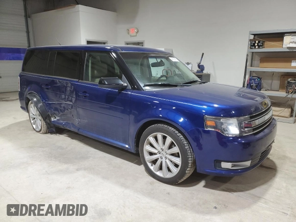 2013 Ford Flex SEL with VIN 2FMHK6C83DBD21774, listed as a Copart auction lot 45515415 with 111,186 mi miles and Salvage Title. Bid and sale history available at carsss.com. Image 4.