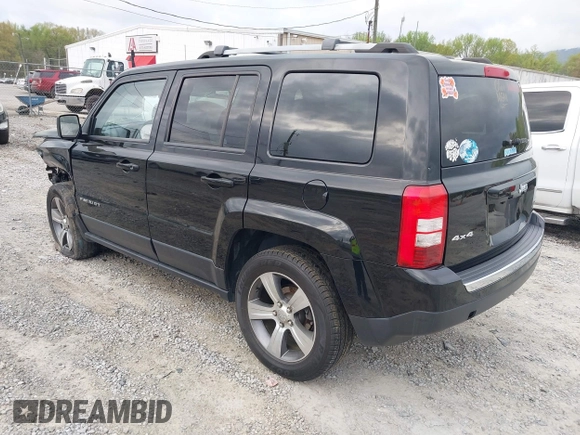 2017 Jeep Patriot High Altitude with VIN 1C4NJRFBXHD196064, listed as a IAAI auction lot 41912803 with 145,823 mi miles. Bid and sale history available at carsss.com. Image 3.