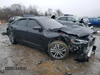 2019 Audi A6 Premium with VIN WAUK2AF22KN110469, listed as a Copart auction lot 85644484 with 0 mi miles and Salvage Title. Bid and sale history available at carsss.com. Image 4.