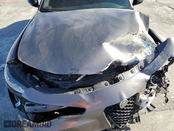 2022 Alfa Romeo Giulia Veloce with VIN ZARFAMBN7N7653310, listed as a Copart auction lot 88539535 with 17,289 mi miles and Salvage Title. Bid and sale history available at carsss.com. Image 13.