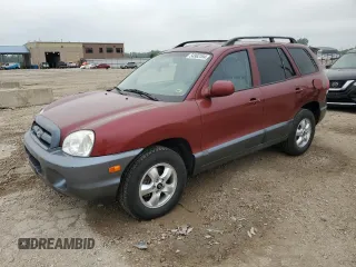 2005 Hyundai Santa Fe GLS with VIN KM8SC73D05U875632, listed as a Copart auction lot 54962394 with 80,394 mi miles and Salvage Title. Bid and sale history available at carsss.com. Image 1.