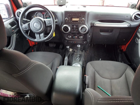 2014 Jeep Wrangler Unlimited Rubicon X with VIN 1C4BJWFG9EL322266, listed as a Copart auction lot 54381095 with 126,850 mi miles and Salvage title. Bid and sale history available at DreamBid. Image 8.