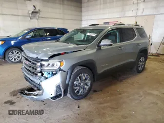 2023 GMC Acadia SLT z VIN 1GKKNUL43PZ140148, wystawiony jako Copart lot #56929705 z przebiegiem 28 064 mil mil oraz Szkoda całkowita • Salvage title. Historia ofert i sprzedaży dostępna na DreamBid. Obrazek 1.