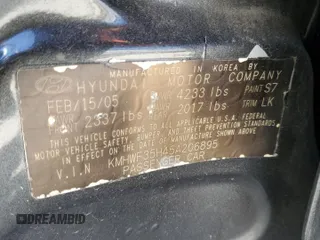 2005 Hyundai Sonata GLS with VIN KMHWF35H45A206895, listed as a Copart auction lot 49910754 with 111,922 mi miles and Non Repairable. Bid and sale history available at carsss.com. Image 12.