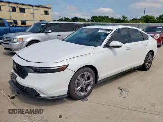 2024 Honda Accord EX with VIN 1HGCY1F3XRA052449, listed as a Copart auction lot 59284385 with 6,768 mi miles and Salvage title. Bid and sale history available at DreamBid. Image 1.