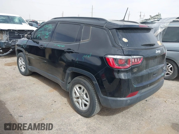2018 Jeep Compass Sport with VIN 3C4NJCAB9JT339316, listed as a IAAI auction lot 41710918 with 130,344 mi miles. Bid and sale history available at carsss.com. Image 3.