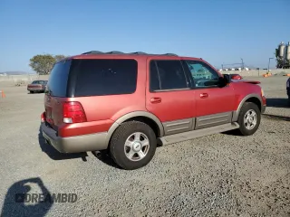 2003 Ford Expedition Eddie Bauer z VIN 1FMFU18L53LC50643, wystawiony jako Copart lot #53634895 z przebiegiem 253 676 mil mil oraz Szkoda całkowita • Salvage title. Historia ofert i sprzedaży dostępna na DreamBid. Obrazek 3.