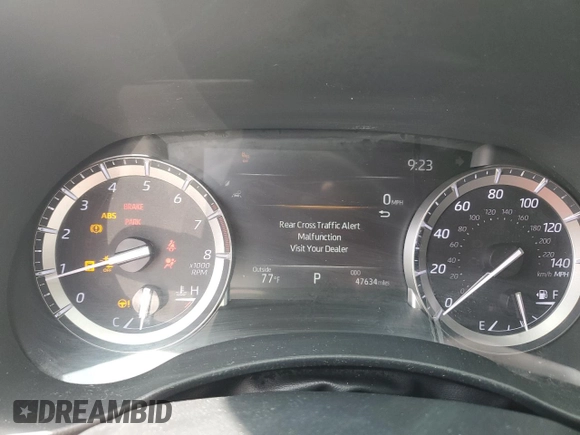 2022 Toyota Highlander XSE with VIN 5TDLZRAH5NS133434, listed as a Copart auction lot 53945075 with 47,634 mi miles and Salvage title. Bid and sale history available at DreamBid. Image 9.
