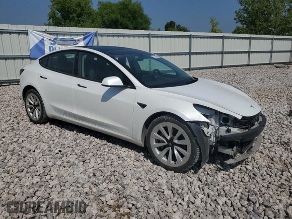 2023 Tesla Model 3 with VIN 5YJ3E1EA8PF449797, listed as a Copart auction lot 64601115 with 99,771 mi miles and Clean title. Bid and sale history available at DreamBid. Image 4.