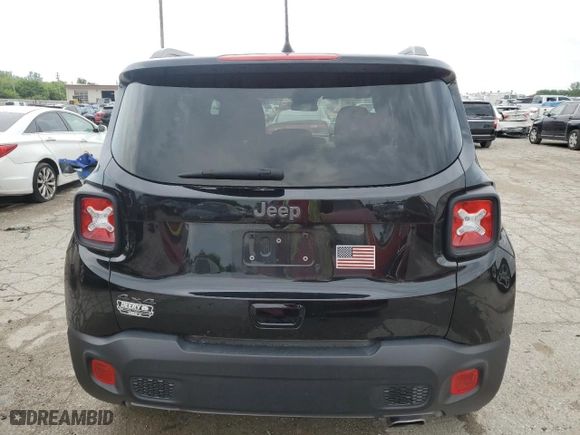 2021 Jeep Renegade Latitude with VIN ZACNJDBB1MPN20858, listed as a Copart auction lot 58860624 with 0 mi miles and Salvage Title. Bid and sale history available at carsss.com. Image 6.