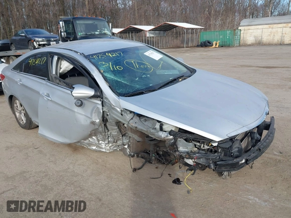 2013 Hyundai Sonata GLS with VIN 5NPEB4AC7DH629621, listed as a IAAI auction lot 41754217 with 87,862 mi miles and . Bid and sale history available at DreamBid. Image 1.