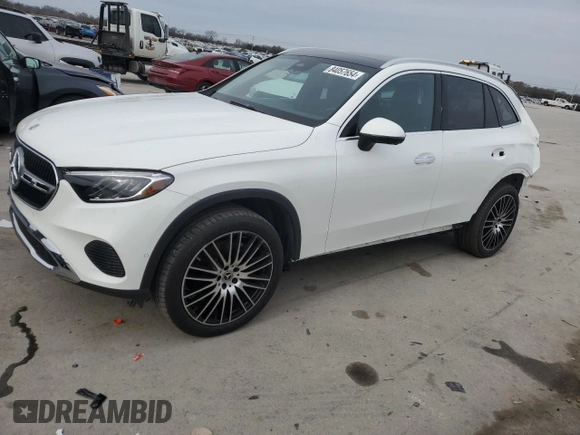 2023 Mercedes-Benz GLC with VIN W1NKM4GB8PF025496, listed as a Copart auction lot 84057654 with 12,844 mi miles and Salvage Title. Bid and sale history available at carsss.com. Image 1.